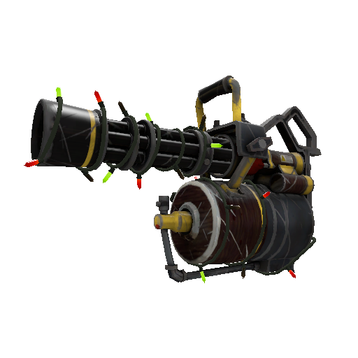 Festivized Iron Wood Mk.II Minigun (Well-Worn)