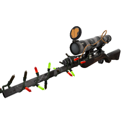 Strange Festivized Killstreak Night Owl Sniper Rifle (Well-Worn)