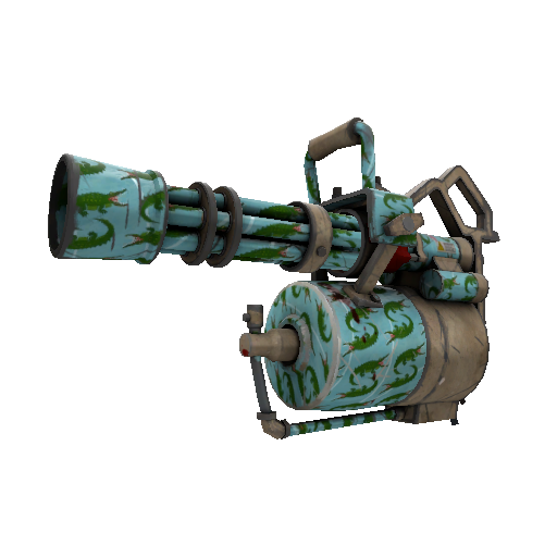 Strange Killstreak Croc Dusted Minigun (Well-Worn)