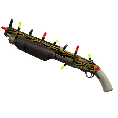 Unusual Festivized Specialized Killstreak Tiger Buffed Shotgun (Field-Tested)