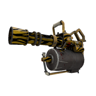 Strange Tiger Buffed Minigun (Well-Worn)