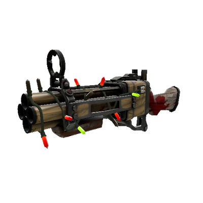 Strange Festivized Professional Killstreak Bamboo Brushed Iron Bomber (Battle Scarred)