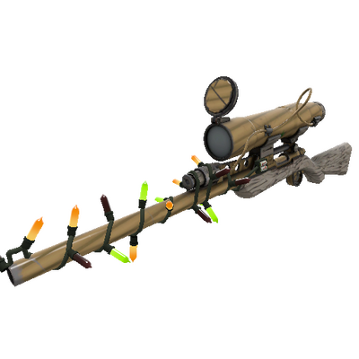 Strange Festivized Specialized Killstreak Bamboo Brushed Sniper Rifle (Field-Tested)