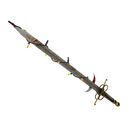 Unusual Festivized Specialized Killstreak Bamboo Brushed Claidheamh Mòr (Battle Scarred)