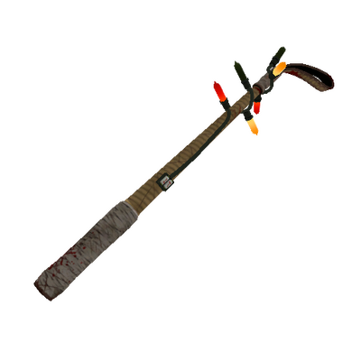 Strange Festivized Professional Killstreak Bamboo Brushed Disciplinary Action (Battle Scarred)