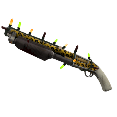 Unusual Festivized Professional Killstreak Leopard Printed Shotgun (Well-Worn)