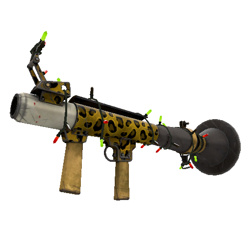 Strange Festivized Leopard Printed Rocket Launcher (Well-Worn)