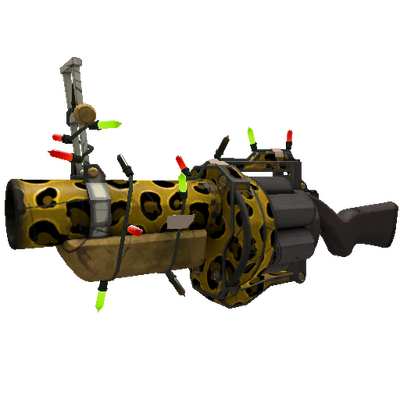 Strange Festivized Specialized Killstreak Leopard Printed Grenade Launcher (Field-Tested)
