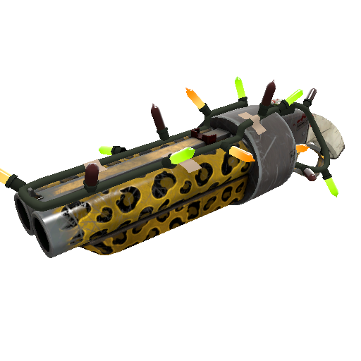 Strange Festivized Leopard Printed Scattergun (Well-Worn)