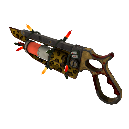 Strange Festivized Specialized Killstreak Leopard Printed Übersaw (Battle Scarred)