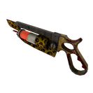 Strange Specialized Killstreak Leopard Printed Übersaw (Battle Scarred)