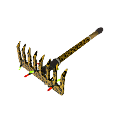 Strange Festivized Professional Killstreak Leopard Printed Back Scratcher (Minimal Wear)
