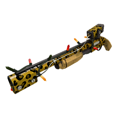 Strange Festivized Specialized Killstreak Leopard Printed Rescue Ranger (Minimal Wear)