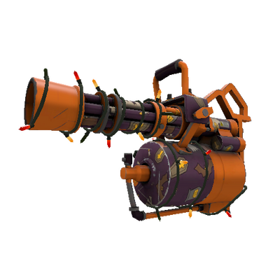Unusual Festivized Specialized Killstreak Horror Holiday Minigun (Minimal Wear)