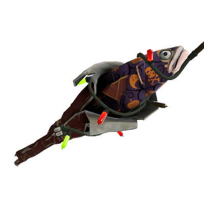 Unusual Festivized Killstreak Spirit of Halloween Holy Mackerel (Field-Tested)