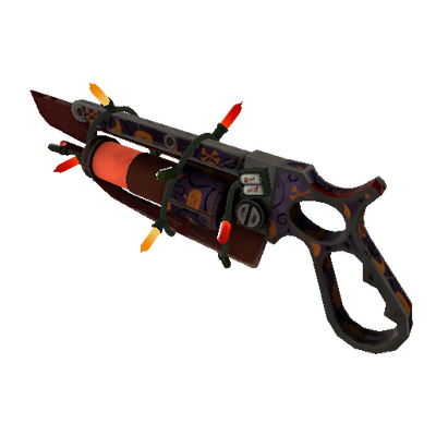 Unusual Festivized Professional Killstreak Spirit of Halloween Übersaw (Well-Worn)