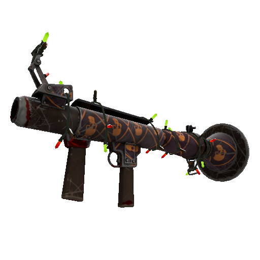 Festivized Killstreak Skull Study Rocket Launcher (Battle Scarred)