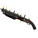 Strange Festivized Damascus and Mahogany Shotgun (Battle Scarred)