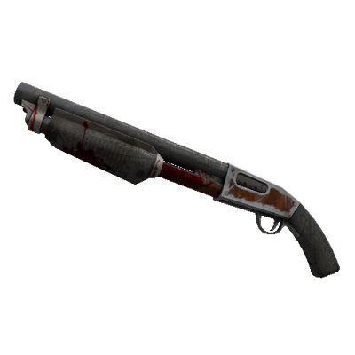 Strange Damascus and Mahogany Shotgun (Battle Scarred)