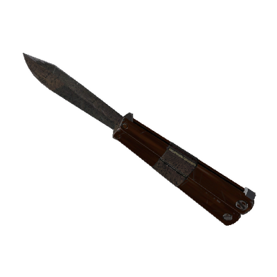 Strange Damascus and Mahogany Knife (Minimal Wear)