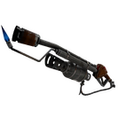 Damascus and Mahogany Flame Thrower (Well-Worn)