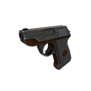 Damascus and Mahogany Pistol (Minimal Wear)