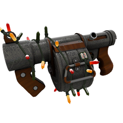 Unusual Festivized Professional Killstreak Damascus and Mahogany Stickybomb Launcher (Minimal Wear)