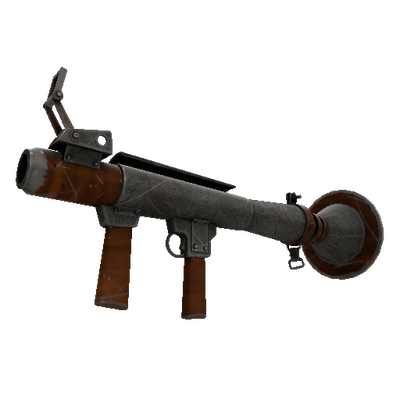 Strange Killstreak Damascus and Mahogany Rocket Launcher (Well-Worn)