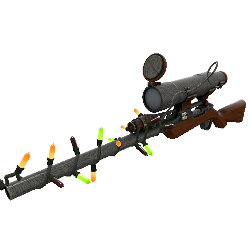 Festivized Specialized Killstreak Damascus and Mahogany Sniper Rifle (Minimal Wear)