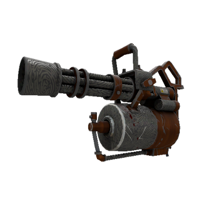 Strange Killstreak Damascus and Mahogany Minigun (Field-Tested)