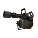 Damascus and Mahogany Minigun (Well-Worn)