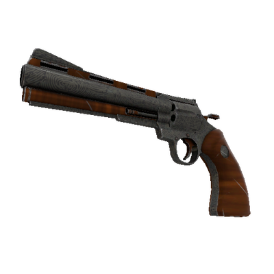 Strange Damascus and Mahogany Revolver (Minimal Wear)