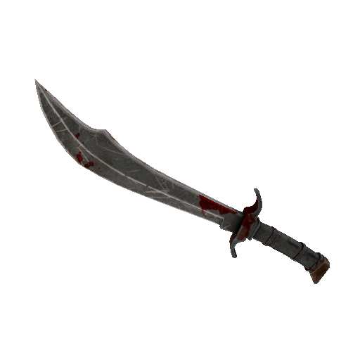 Strange Professional Killstreak Damascus and Mahogany Shahanshah (Battle Scarred)