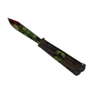 Strange Specialized Killstreak Clover Camo'd Knife (Well-Worn)