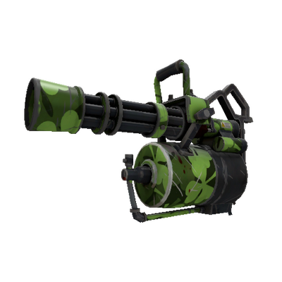 Strange Clover Camo'd Minigun (Well-Worn)