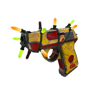 Strange Festivized Specialized Killstreak Bonk Varnished Pistol (Well-Worn)