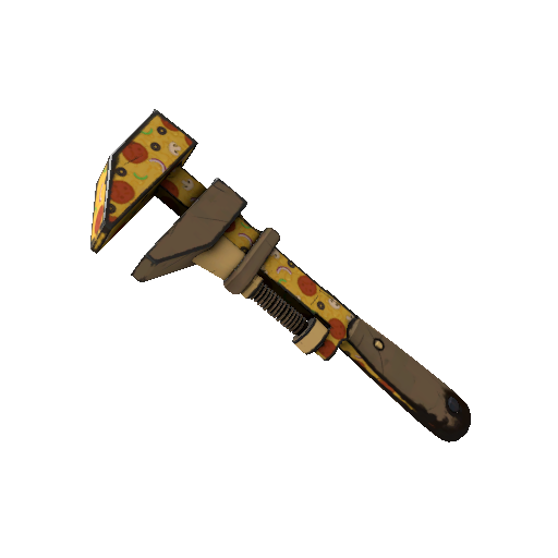 Strange Specialized Killstreak Pizza Polished Wrench (Minimal Wear)