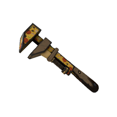 Strange Professional Killstreak Pizza Polished Wrench (Field-Tested)