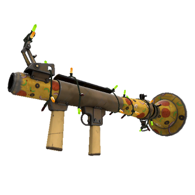 Strange Festivized Pizza Polished Rocket Launcher (Well-Worn)