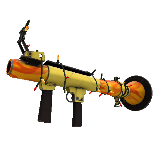 Festivized Fire Glazed Rocket Launcher (Minimal Wear)