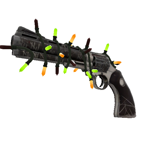Strange Festivized Kill Covered Revolver (Well-Worn)