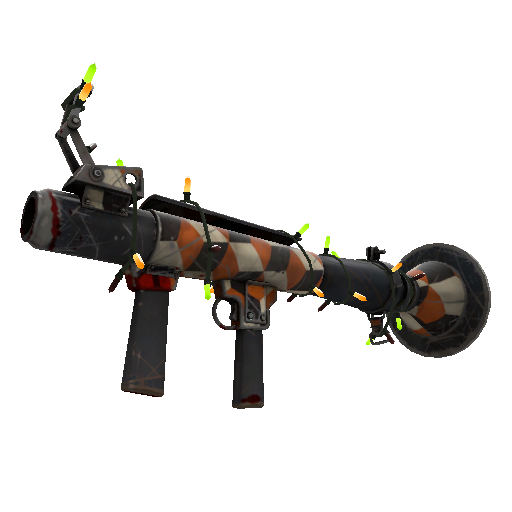 Strange Festivized Killstreak Merc Stained Rocket Launcher (Battle Scarred)