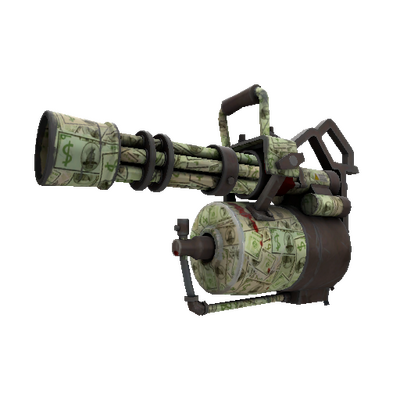 Strange Bank Rolled Minigun (Well-Worn)