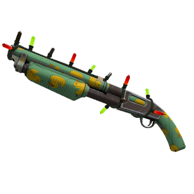 Strange Festivized Specialized Killstreak Quack Canvassed Shotgun (Field-Tested)