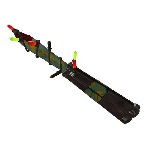 Strange Festivized Specialized Killstreak Quack Canvassed Knife (Well-Worn)