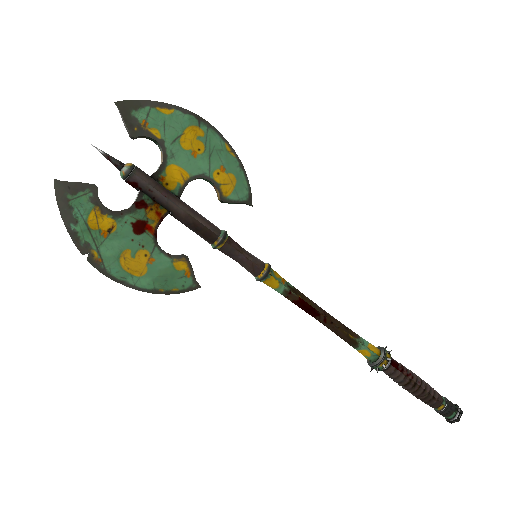 Quack Canvassed Scotsman's Skullcutter (Battle Scarred)