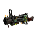 Unusual Festivized Professional Killstreak Quack Canvassed Iron Bomber (Battle Scarred)