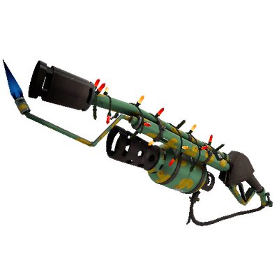 Strange Festivized Specialized Killstreak Quack Canvassed Flame Thrower (Minimal Wear)