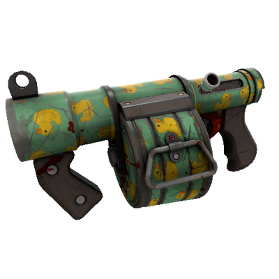 Strange Killstreak Quack Canvassed Stickybomb Launcher (Battle Scarred)
