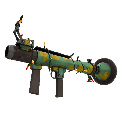 Strange Festivized Quack Canvassed Rocket Launcher (Well-Worn)